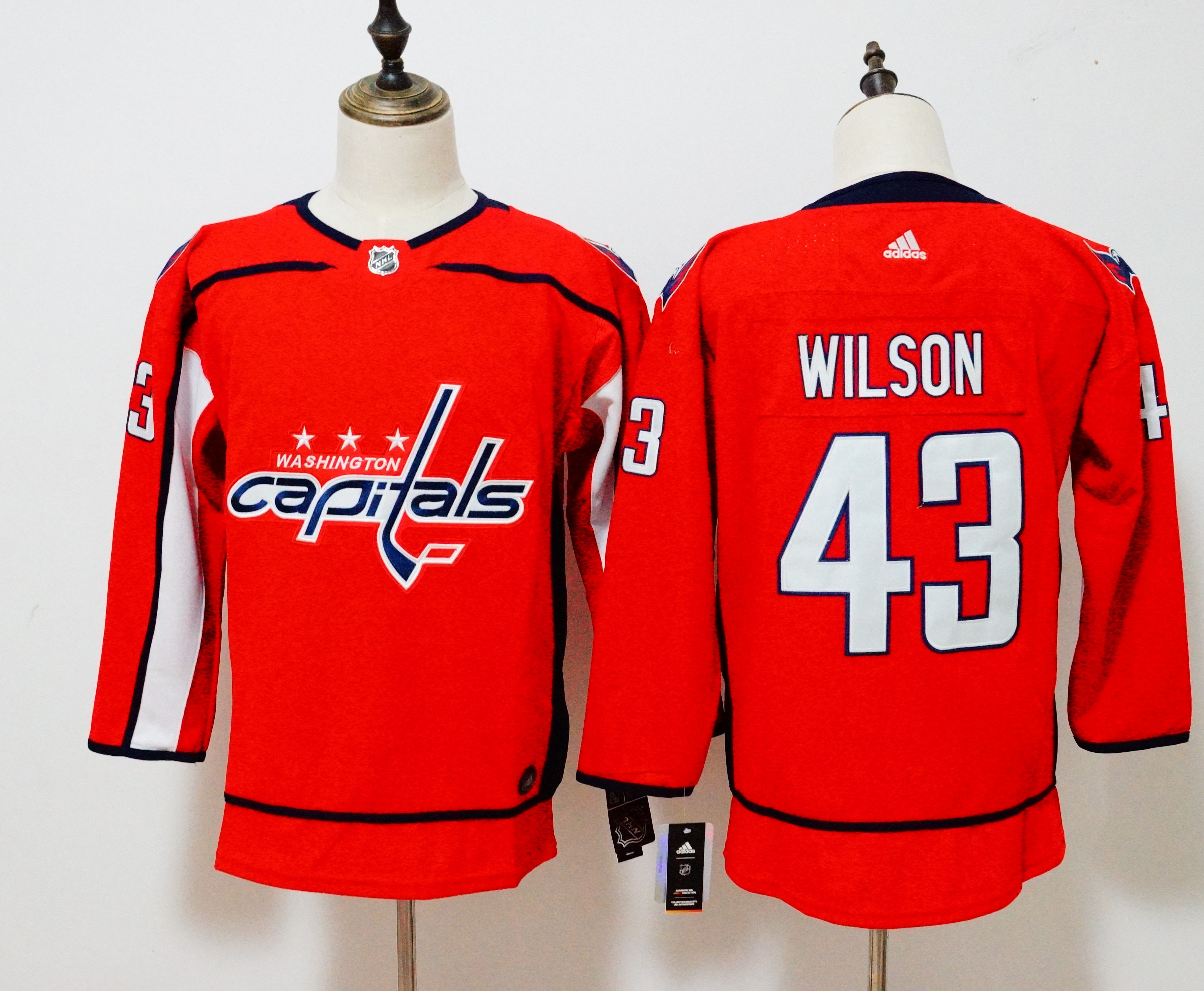 Women Washington Capitals #43 Wilson red Hockey Stitched Adidas NHL Jerseys->washington capitals->NHL Jersey